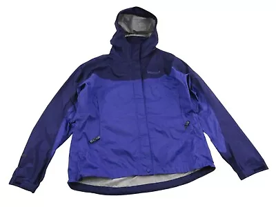 Marmot Womens PreCip Rain Jacket Medium Parka Vented Hooded Lightweight Coat • £15.29