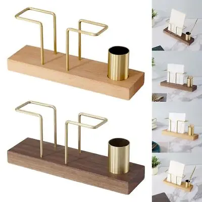 Wooden Napkin Holder Paper Dispenser Restaurant Decoration Storage Organizer • £13.88