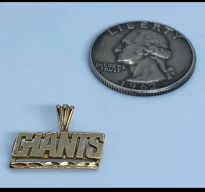 Michael Anthony 14k Solid Gold N.y. Giants Nfl Football Pendant/charm Vintage • $120