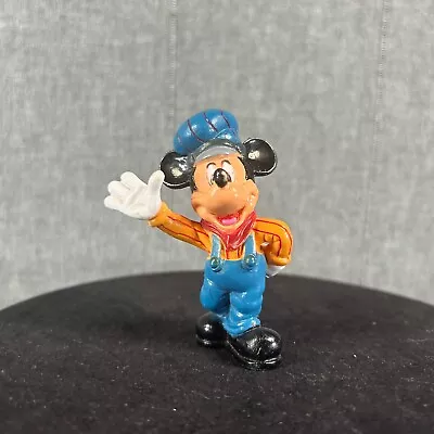 Disney Mickey Mouse Train Conductor Figure Figurine Cake Topper • $3.49