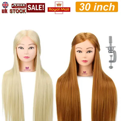 Neverland Training Head 30  Hair Practice Styling Hairdressing Mannequin Doll • £16.99