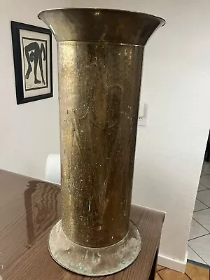 Vintage Brass Umbrella Stand Cane Holder With Umbrella Design. • $65