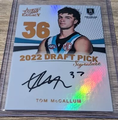 2023 AFL Select Legacy Draft Pick Signature COPPER TOM MCCALLUM #042/175 • $15