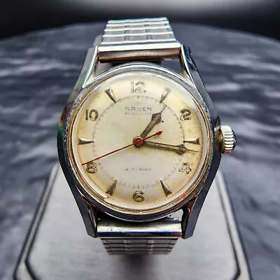 Vintage Gruen 480SS Men's Automatic Watch 17 Jewels Stainless Steel 1950s • $139.95