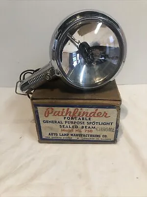 Vintage Pathfinder Model 750 Auto Lamp Hand Held Spotlight Chrome • $34.99