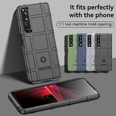 $14.37 • Buy For Sony Xperia 1 5 10 II III IV Rugged Armor Shockproof Flexible TPU Case Cover