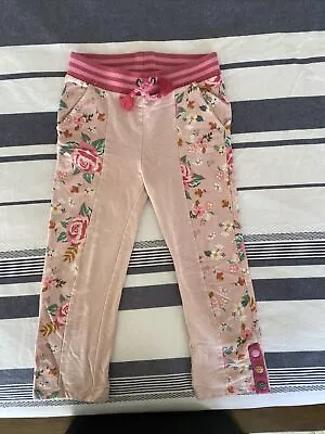 Matilda Jane Kid Size 6 Pink Floral Jogger Pants 100% Cotton VGUC • $12.99