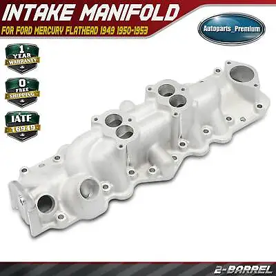 Dual Carburetor Intake Manifold For 1949-1953 Ford Mercury Flathead V8 2-Barrel • $215.99