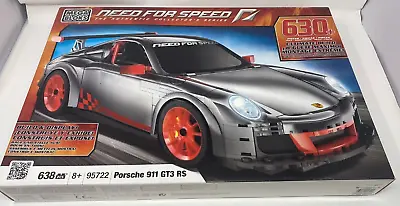 Mega Bloks Need For Speed Porsche 911 GT3 95722  638 Pcs New! Retired. • $107