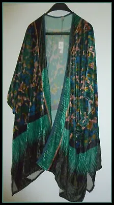 -bl^nk- Razavia Coverup   Velvet  Feel Kimono Style Shawl  Bnwt - £99 Retail • £34.99