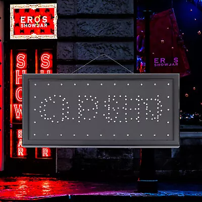 LED Sign Neon Super Bright Interchangeable OPEN And CLOSED For Store Shop Sign • $35.15