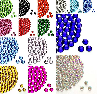 Hotfix Glass Rhinestones Size 23456mm Various Colours • £2.99