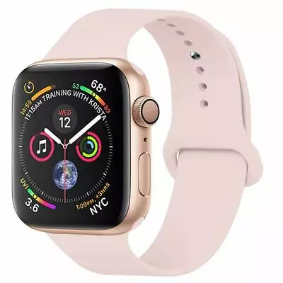 $8.99 • Buy For Apple Watch 40/41/42/44/45mm 6 7 8  SE  Wrist Band Silicone Sports Strap