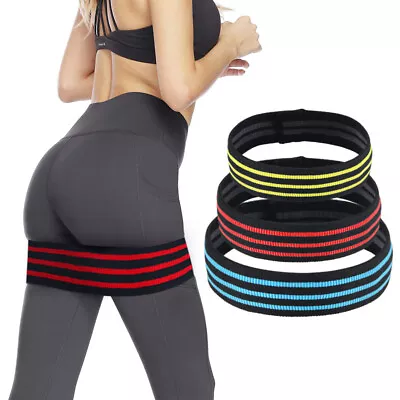 $9.99 • Buy Resistance Bands For Legs Butt Exercise Booty Hip Bands Workout Sports Fitness