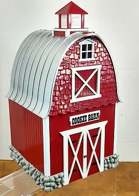 Original COOKIE BARN # 705 Red Cookie Jar Canister Plays TV   Green Acres   Song • $36.71