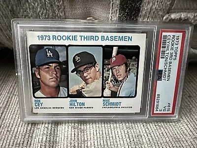 1973 Topps Mike Schmidt Rookie Baseball Card #615 ****no Creases**** Psa 3 Vg • $200