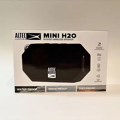 Altec Lansing Mini H20 Rugged Wireless Waterproof Bluetooth Speaker Black • $20