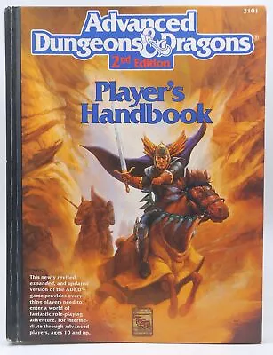 Signed: Signed By Gary Gygax 2nd Edition AD&D Player's Handbook VG+ Cook Et Al  • $900