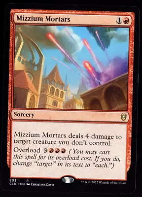 Mizzium Mortars 803 Non Foil Rare Baldur's Gate Magic The Gathering Near Mint • $1.39