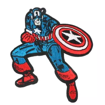 CAPTAIN AMERICA - Marvel 4  Character Logo - Embroidered Sew/Iron On Patch • $4.95