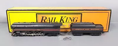 MTH 20-1105 O Gauge Norfolk & Western J Die-Cast Steam Locomotive & Tender #611 • $243.40