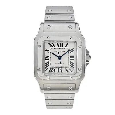 Cartier Santos Galbee 32mm Stainless Steel Ref 2823 Automatic Men’s Watch • $4995