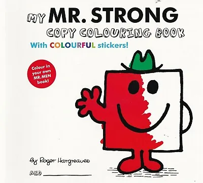 Mr Strong Copy Colouring Book With Stickers NEW Mr Men Book • £4.49