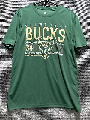 Milwaukee Bucks NBA Apparel Mens XL Dark Grenn #34 Giannis Antetokounmpo • $14.45