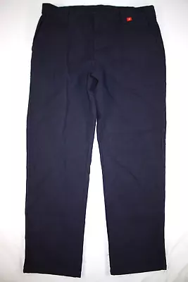 Bulwark FR IQ Series Endurance Work Pants Canvas Dark Navy Blue Men's 38x34 • $29.99