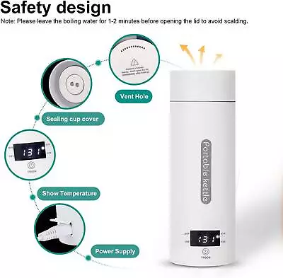 Small Portable Electric Kettle Travel Electric Tea Kettle Mini For Coffee Tea • $33.59