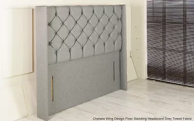 £159 • Buy Luxurious Chelsea Wing Chesterfield Design Upholstered Floor Standing Headboard