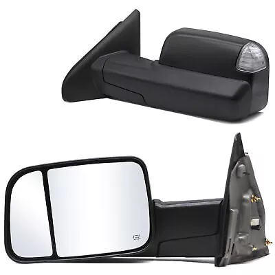 Pair Towing Mirrors For 2003-08 Dodge Ram 1500 04-09 Ram 2500/3500 Power Heated • $136.17