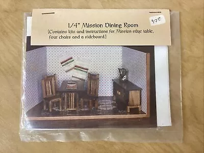 Young At Heart - 1/4” Mission Dining Room - Includes Instructions & Kit Pieces • $29.95