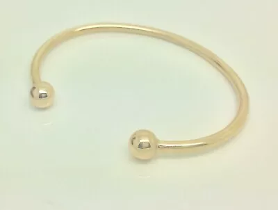 9ct Gold Solid Torque Bangle • £690