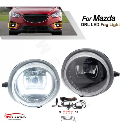 DRL LED Halo Ring Fog Light For Mazda 2 3 5 6 Mazda CX-5/7/9 Mazda MX-5 RX-8 MPV • $140