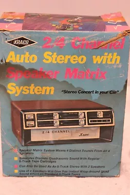 NOS Vintage KRACO Model KS-480 2/4 Channel Auto Stereo W/Speaker Matrix System • $215.28