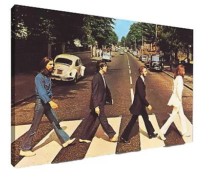 Beatles Abbey Road  Canvas Wall Art Wood Framed Ready To Hang XXL • £15