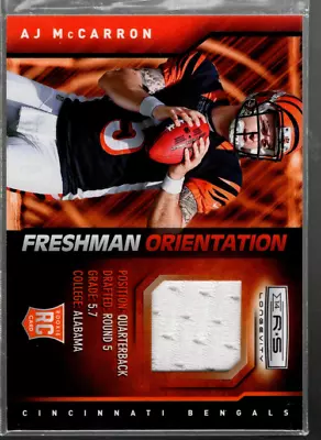 A5168 2014 Rookies Stars Longevity Freshman Materials FOAJM A.J. McCarron Jersey • $6.29