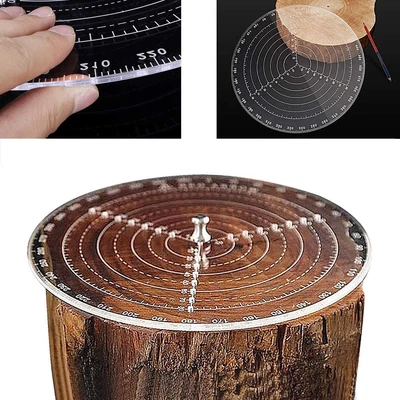 £13.50 • Buy Woodturning Round Center Finder Woodworking Compass Circles Drawing Tool Acrylic