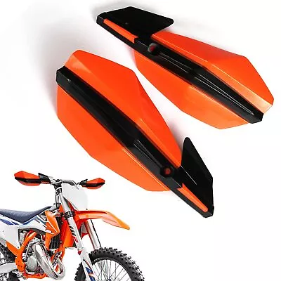 Hand Guards 7/8  1 1/8  Motorcycle Handguards Universal For Dirt Bike ATV Orange • $24.99