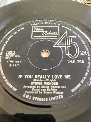 £4.18 • Buy STEVIE WONDER    If You Really Love Me      7”VINYL  MOTOWN.   1970