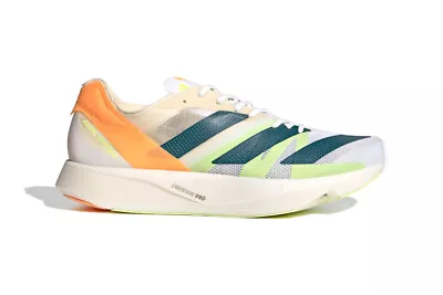$215 • Buy Adidas Men's Adizero Takumi Sen 8 Running Shoes Runners Sneakers - White/Teal/Or