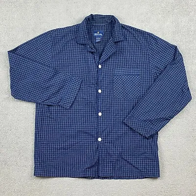 $8.97 • Buy Stafford Men's Long Sleeve Button Up Shirt Large Sleepwear Pajamas Plaid Regular