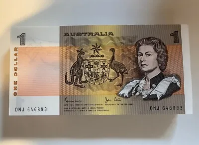 Australia $1 One Dollar NOTES -  CONSECUTIVE SERIAL NOTES UNC Bank Bundle • $9.99