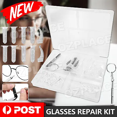 $7.95 • Buy AU Eyeglass Sun Glasses Screw Nut Nose Pad Optical Repair Tool Assorted Kit
