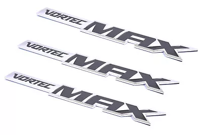 3X Vortec Max Emblems 3d Logo Badge Stickers Rear Logo Nameplate Black • $26.99