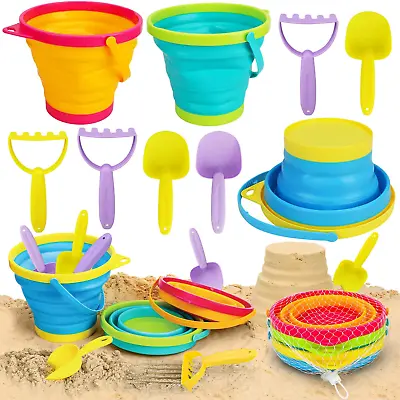  Sand-tastic Fun For Tiny Tots: Magic Buckets And Shovels Set For Beach Bums In  • $34.79