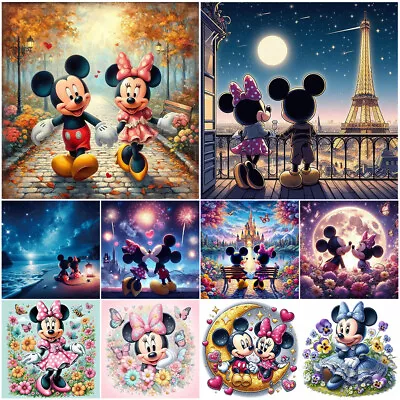 DIY Full Drill Diamond Painting Mickey Mouse Embroidery Craft Kit Home Art Decor • £4.29