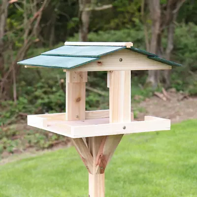 £16.49 • Buy Kingfisher Wooden Bird Table Traditional Birds Feeding Station Free Standing