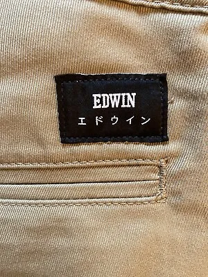 EDWIN 85 CHINOS W32 L33 Beige • £60